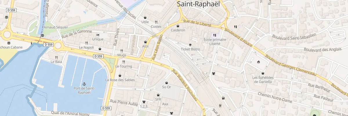Plan du 72 Pl Maréchal Galliéni à Saint-Raphaël