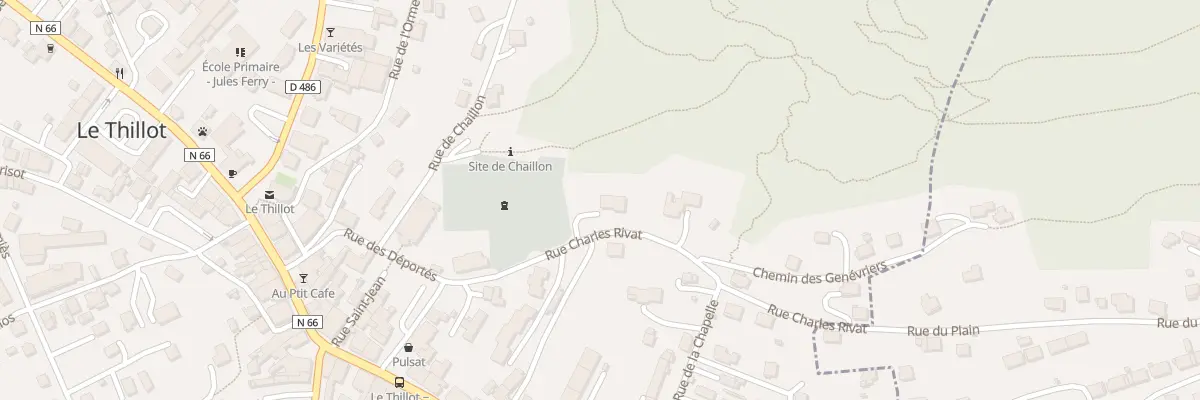 Plan du 1 Rue Charles Rivat au Thillot