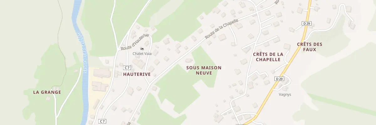 Plan du 405 Rte de la Chapelle à Sixt-Fer-à-Cheval