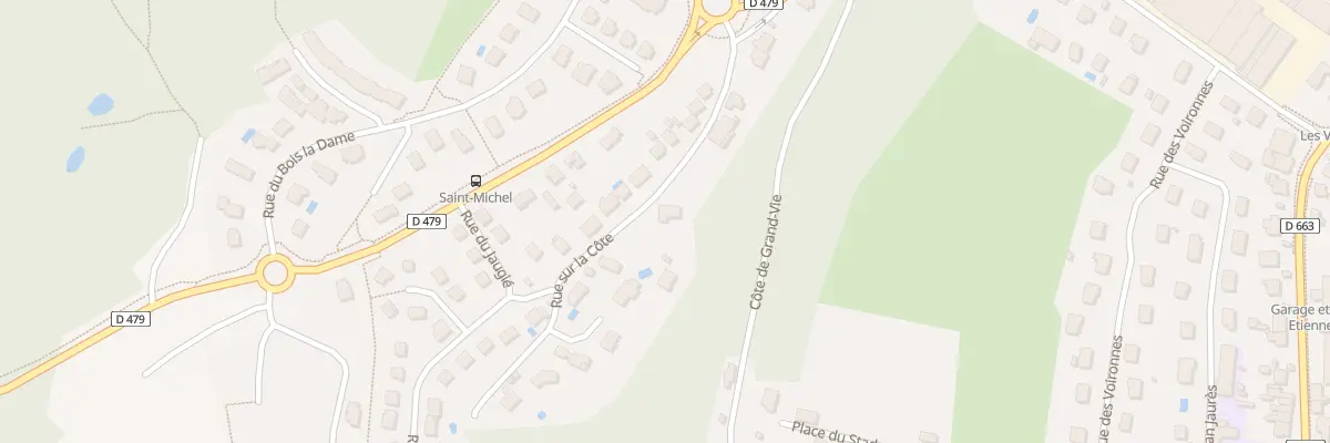 Plan du 7 Rue sur la Cote à Sainte-Suzanne