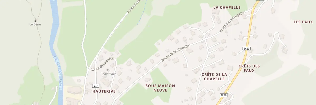 Plan du 336 Rte de la Chapelle à Sixt-Fer-à-Cheval