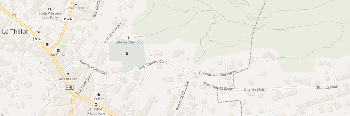 Plan du 3 Rue Charles Rivat au Thillot