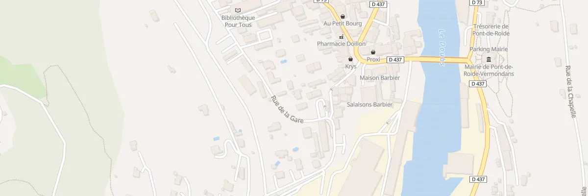Plan du 3 Rue de la Gare à Pont-de-Roide-Vermondans
