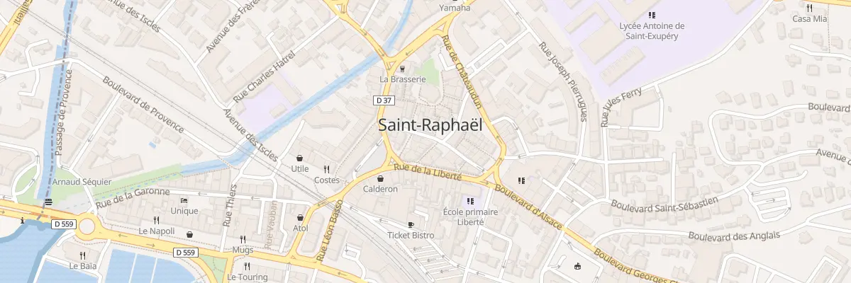 Plan du 50 Rue de la République à Saint-Raphaël