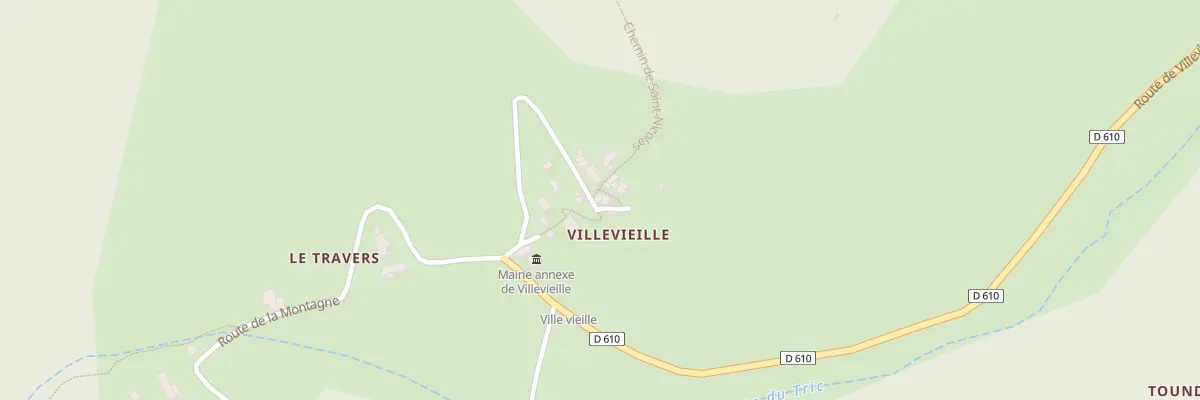 Plan du 21 Le Village de Villevieille à Val-de-Chalvagne