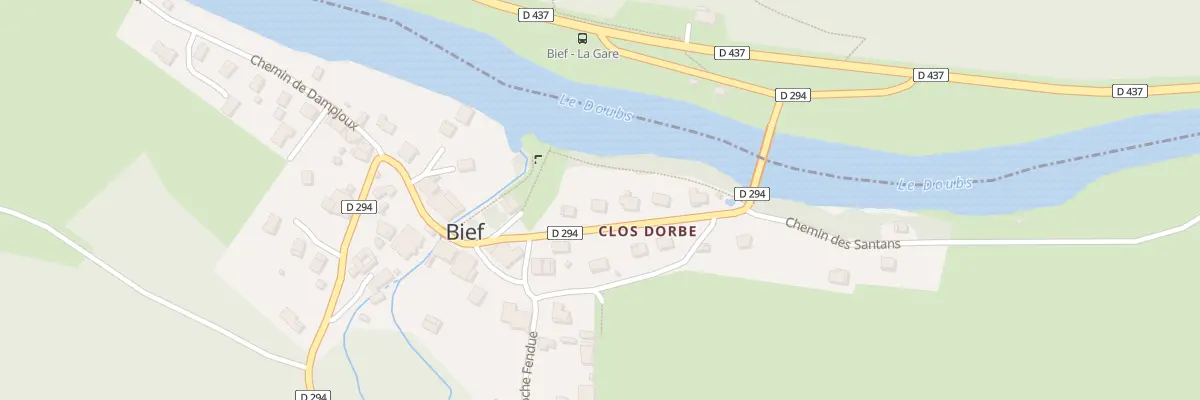 Plan du 4 Clos Dorbe à Bief