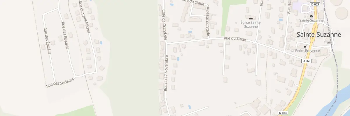 Plan du 41 Rue du 17 Novembre à Sainte-Suzanne