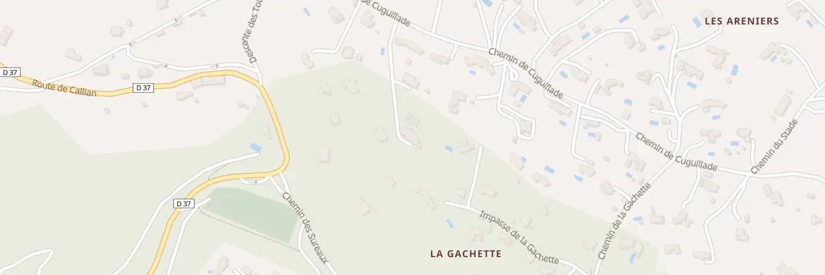 Plan du 6883 La Gachette à Montauroux