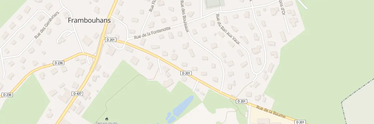 Plan du 10 Rue de la Baume à Frambouhans