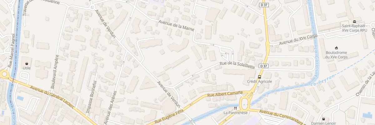Plan du 220 Av de Verdun à Saint-Raphaël