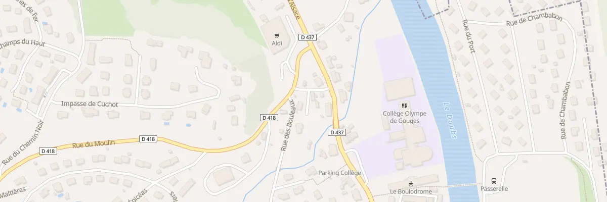 Plan du 4 Rue du Moulin à Pont-de-Roide-Vermondans