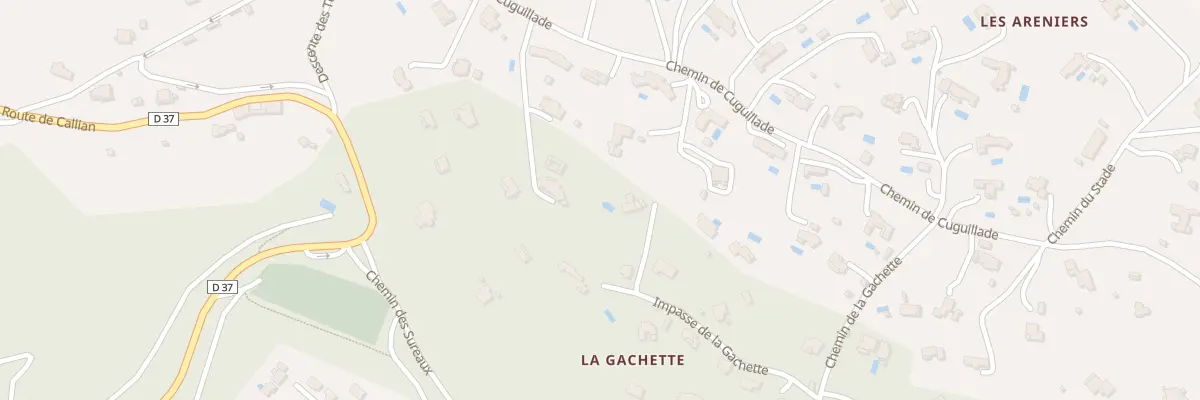 Plan du 178 Che de la Gachette à Montauroux