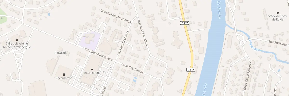 Plan du 20 Rue des Charmilles à Pont-de-Roide-Vermondans