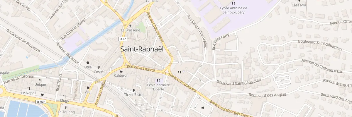 Plan du 45 Pl de Châteaudun à Saint-Raphaël