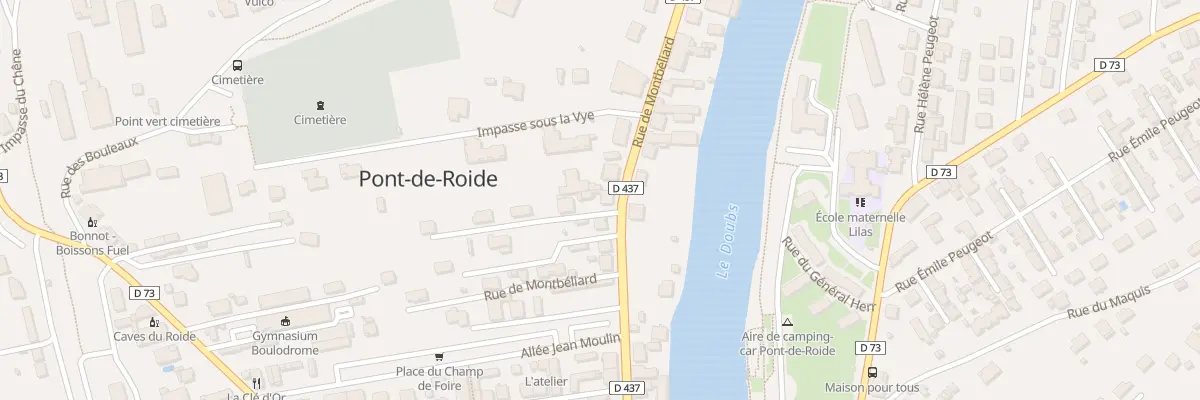 Plan du 64 Rue de Montbéliard à Pont-de-Roide-Vermondans