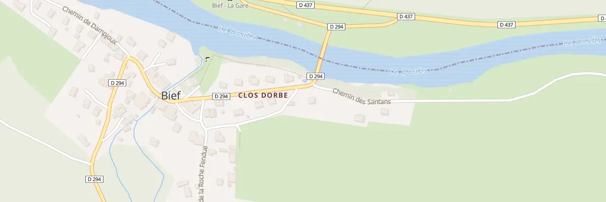 Plan du 9 Clos Dorbe à Bief