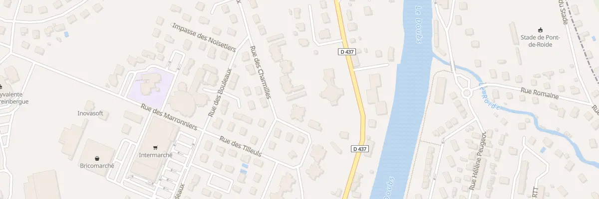 Plan du 15 Rue des Charmilles à Pont-de-Roide-Vermondans