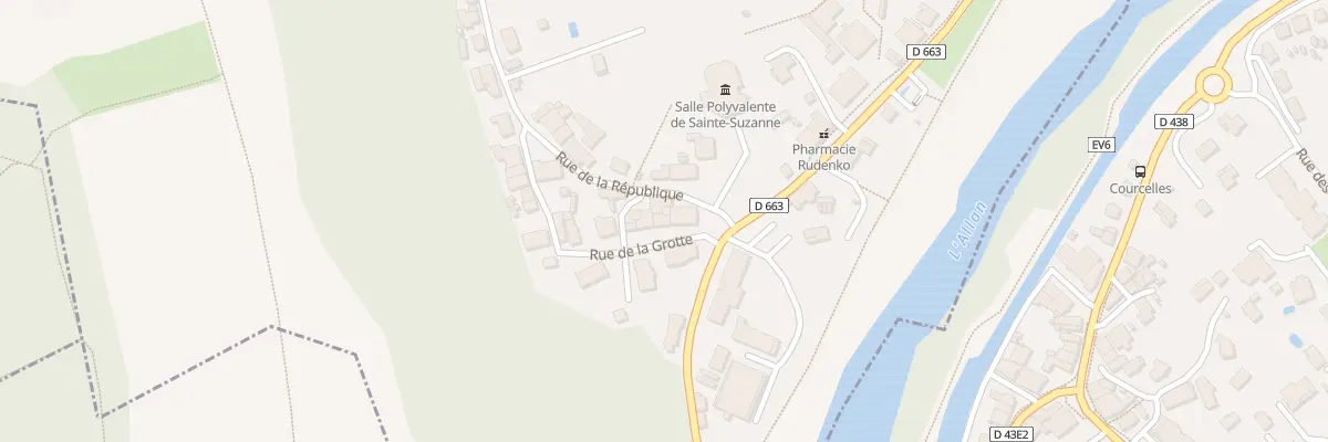 Plan du 2B Rue de la Grotte à Sainte-Suzanne