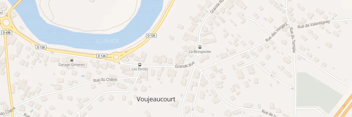 Plan du 50 Gr Grande Rue à Voujeaucourt