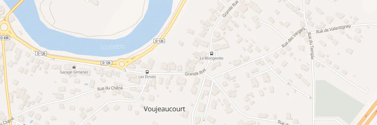 Plan du 52 Gr Grande Rue à Voujeaucourt