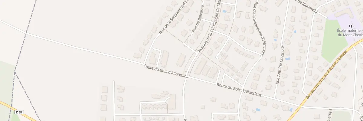 Plan du 1 Av de la Principaute de Montb à Montbéliard