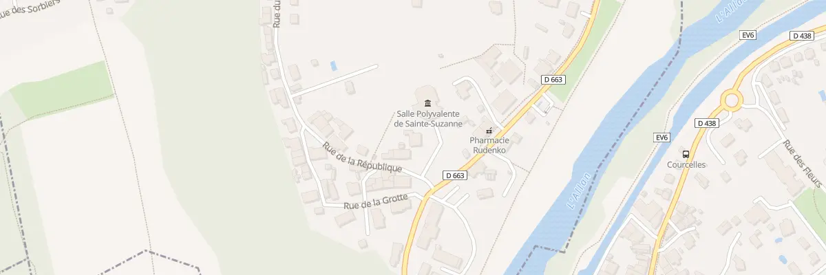 Plan du 2 Rue de la République à Sainte-Suzanne