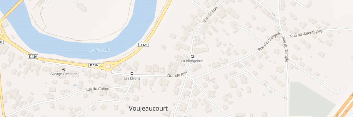 Plan du 58 Gr Grande Rue à Voujeaucourt