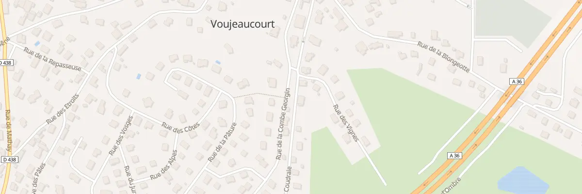 Plan du 1B Rue de la Coudraie à Voujeaucourt