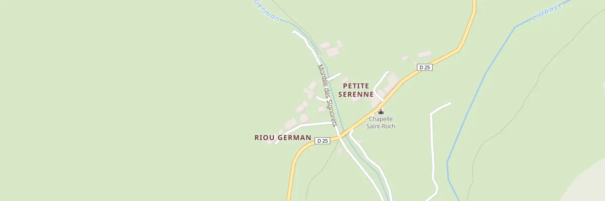 Plan du 7054 La Petite Serenne à Saint-Paul-sur-Ubaye