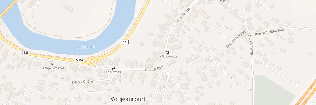 Plan du 60 Gr Grande Rue à Voujeaucourt