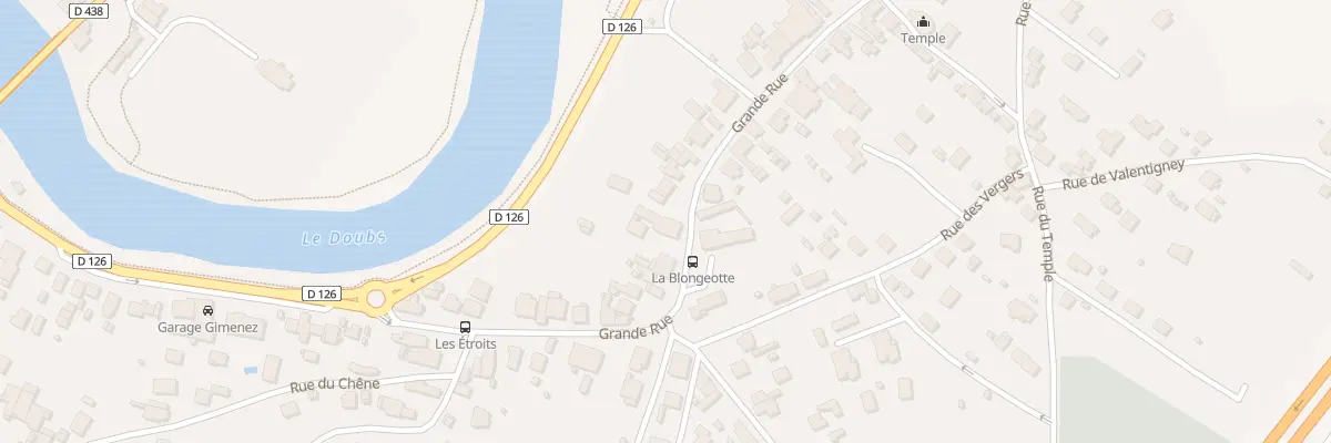 Plan du 64 Gr Grande Rue à Voujeaucourt