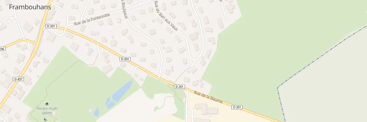 Plan du 11 Rue du Ban aux Vaux à Frambouhans