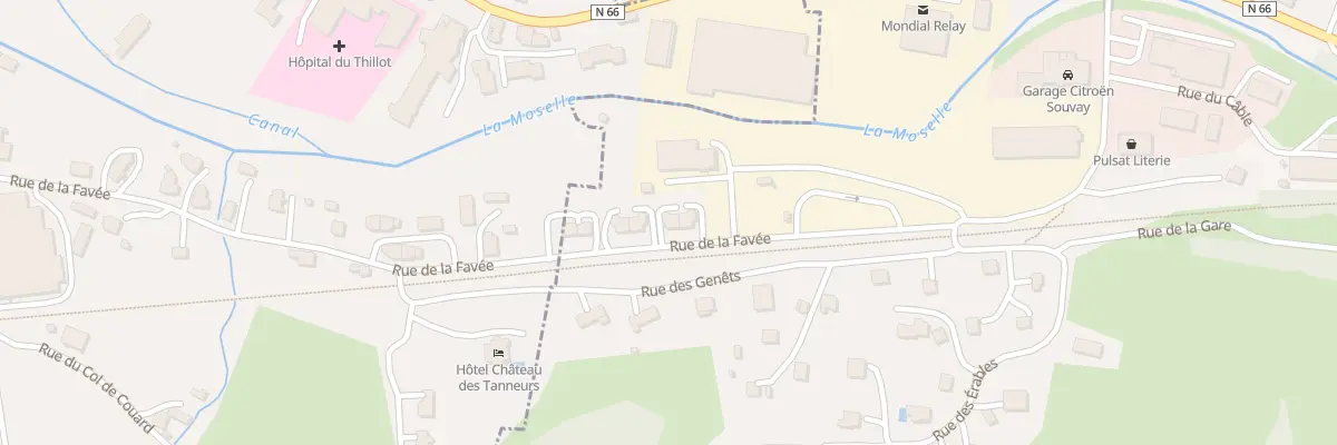Plan du 10 Rue de la Favée à Fresse-sur-Moselle