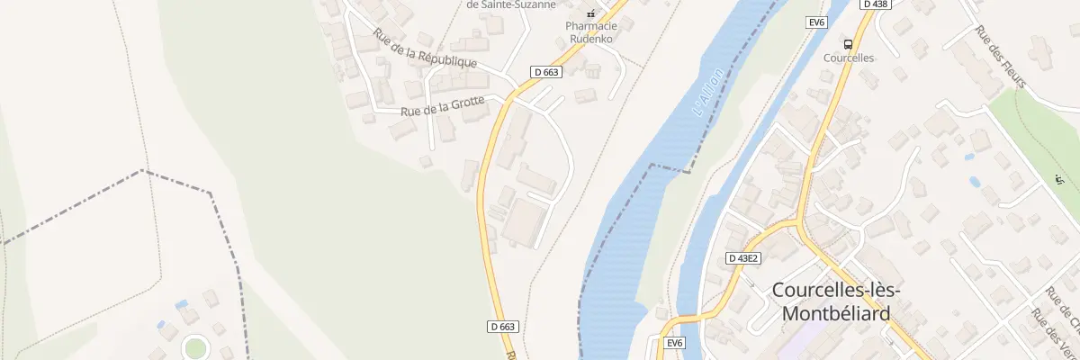 Plan du 63 Rue de Besançon à Sainte-Suzanne