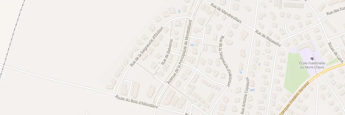 Plan du 22 Rue de Belverne à Montbéliard