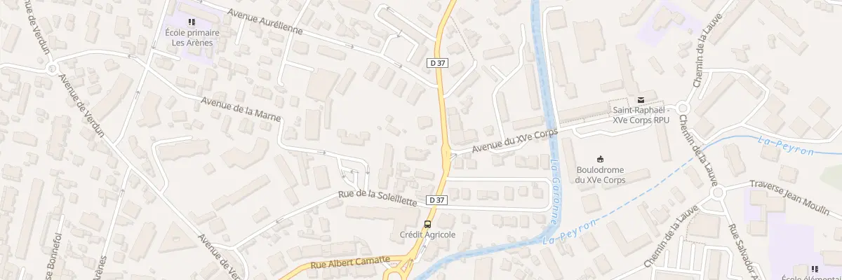 Plan du 531 Av de Valescure à Saint-Raphaël