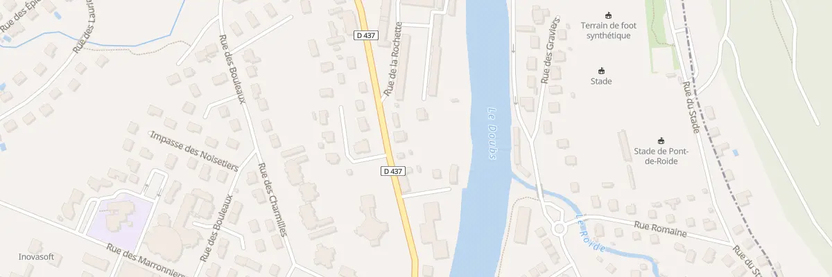 Plan du 77 Rue de Montbéliard à Pont-de-Roide-Vermondans