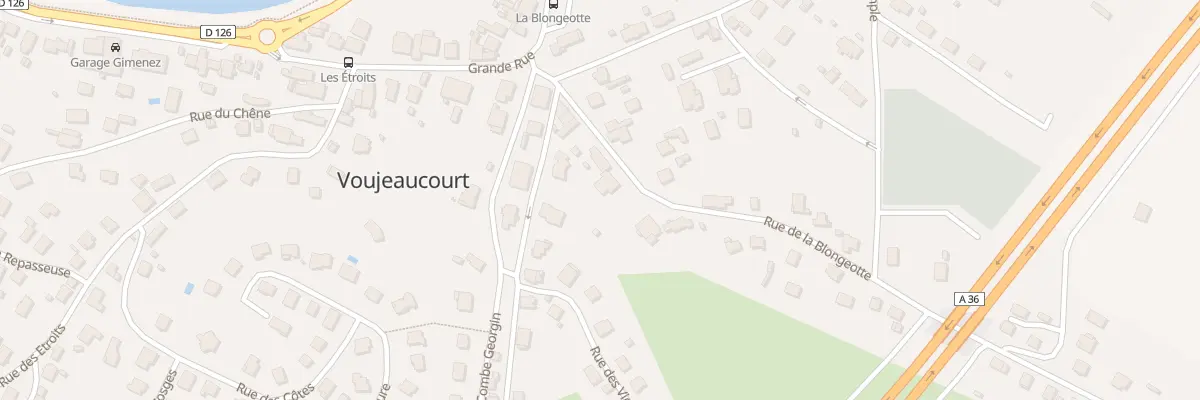 Plan du 9 Rue de la Blongeotte à Voujeaucourt