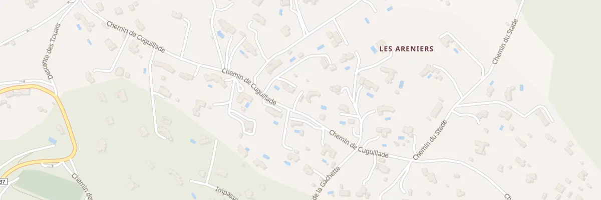 Plan du 560 Che de Cuguillade à Montauroux
