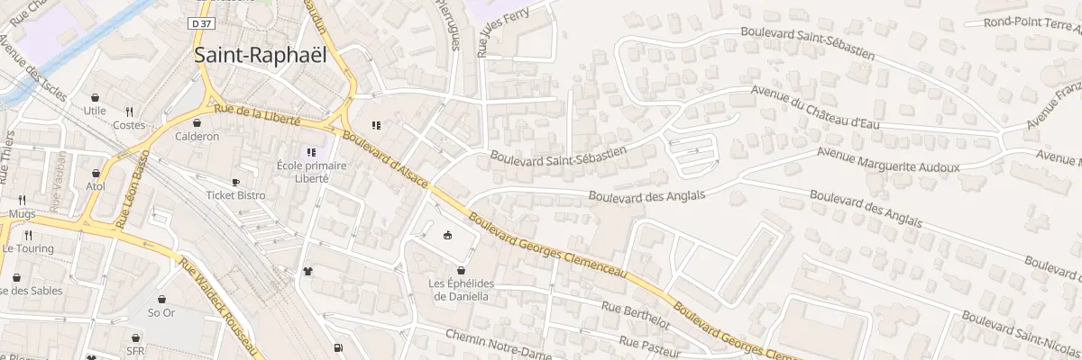 Plan du 116 Bd Saint Sébastien à Saint-Raphaël