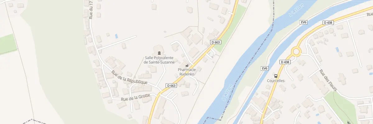 Plan du 84 Rue de Besançon à Sainte-Suzanne