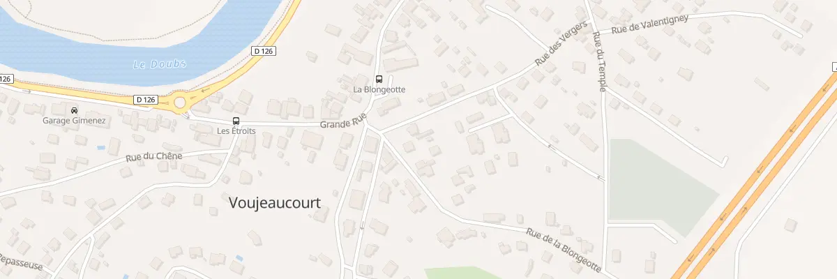 Plan du 2 Rue de la Blongeotte à Voujeaucourt