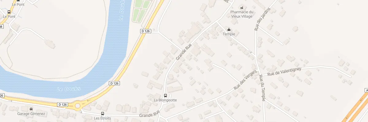 Plan du 69 Gr Grande Rue à Voujeaucourt