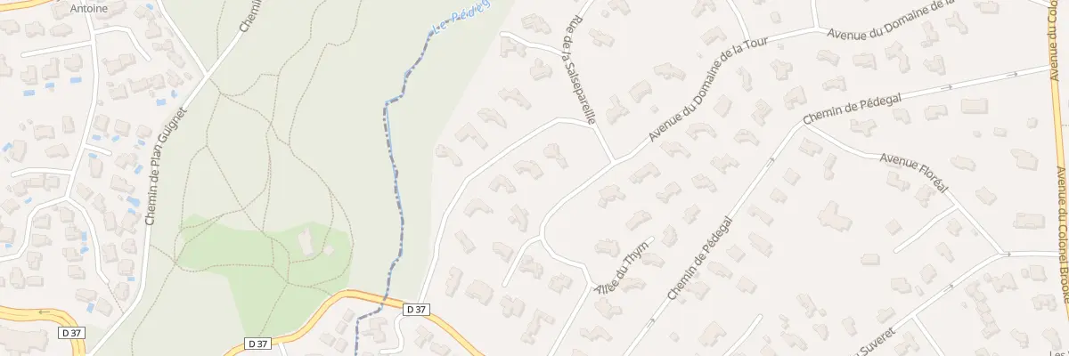 Plan du 391 Rue de la Salsepareille à Saint-Raphaël