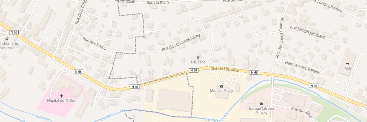 Plan du 52 Rue de Lorraine à Fresse-sur-Moselle