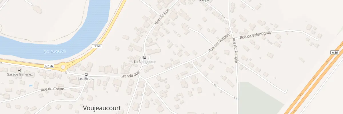 Plan du 55 Gr Grande Rue à Voujeaucourt
