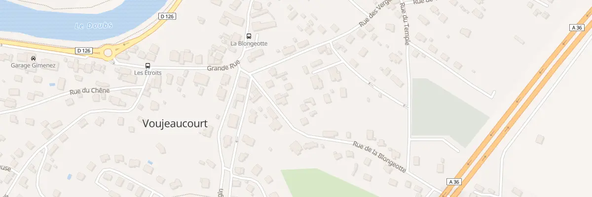 Plan du 6 Rue de la Blongeotte à Voujeaucourt