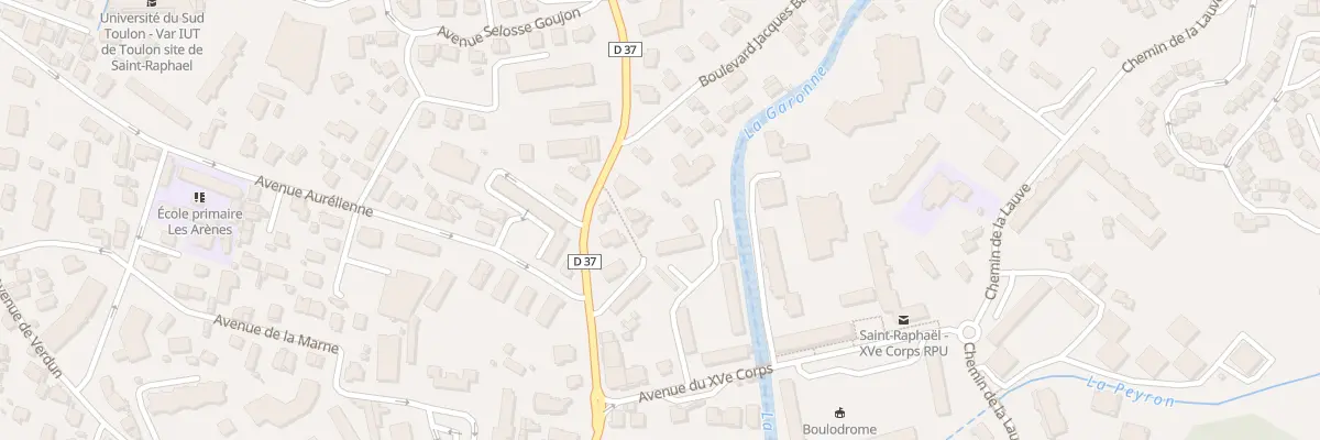 Plan du 72 Che du Capri à Saint-Raphaël