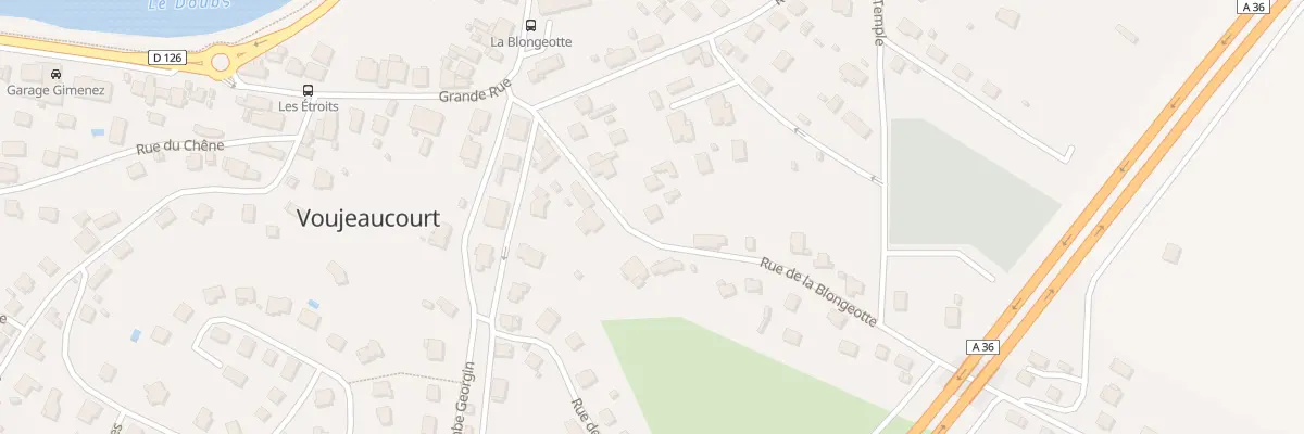 Plan du 12 Rue de la Blongeotte à Voujeaucourt