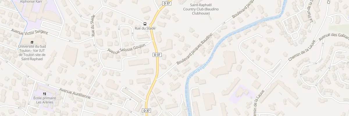 Plan du 71 Bd Jacques Baudino à Saint-Raphaël